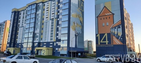 Сочными красками заиграл новый район близ медицинского комплекса в брестском «Заречье»