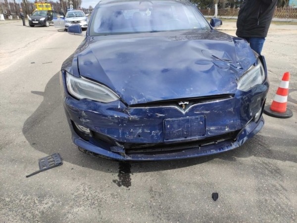 «Тесла» попала в ДТП в Минском области «Тесла» попала в ДТП в Минском области