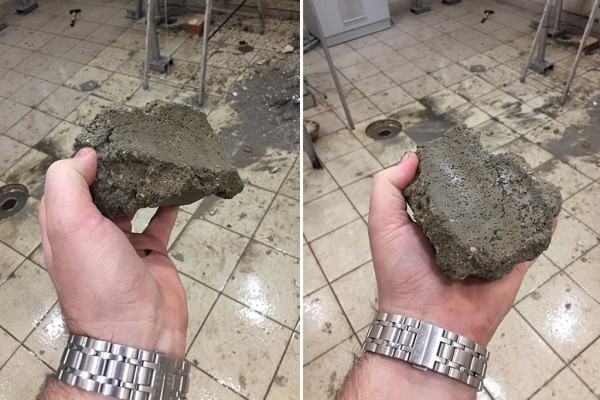 Вот что будет, если во время ремонта сливать в канализацию строительные смеси. Случай в Беларуси