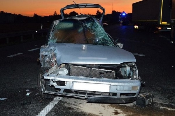 В Польше фура с белорусом попала в ДТП с тремя автомобилями