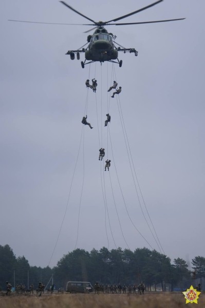 Элементы беспарашютного десантирования отработали на полигоне под Брестом