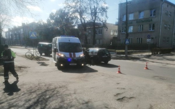 В Барановичах велосипедиста госпитализировали с переломами