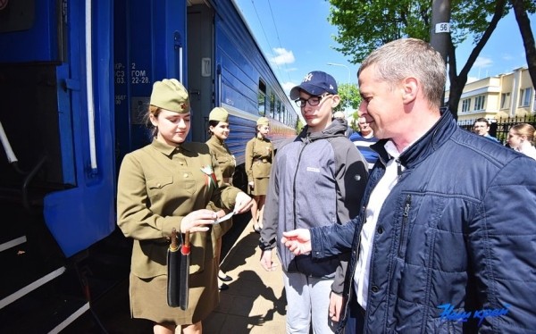 9 мая в Барановичах курсирует ретросостав «Поезд Победы»