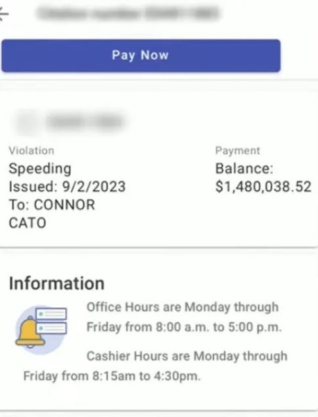 Водитель превысил скорость на 56 км/ч и получил штраф в $1,4 миллиона, но есть нюанс